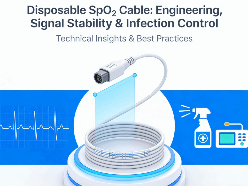 Disposable SpO2 cable for patient monitoring